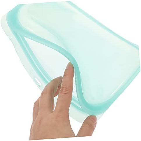 5buc sac de conservare a alimentelor Silicon congela sac de uz casnic frigider sac portabil congela gel de siliciu verde Accesorii