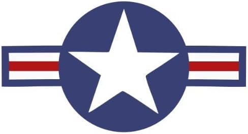 StickerJOE Roundel Star autocolant US Air Force USAF Insignia auto Decal 6 & 34; X 3.5& 34;
