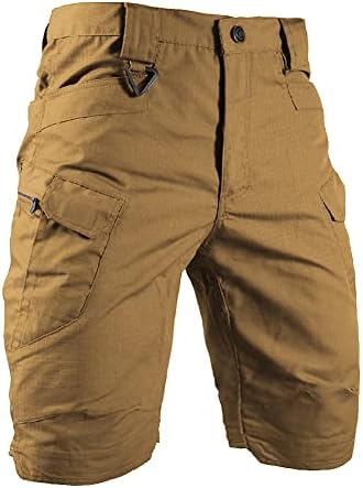 Pantaloni scurți de marfă tactici pentru bărbați Hycoprot Muncă ușoară Lumină Scurtă Buzunare Militară Militară Militară Riptop