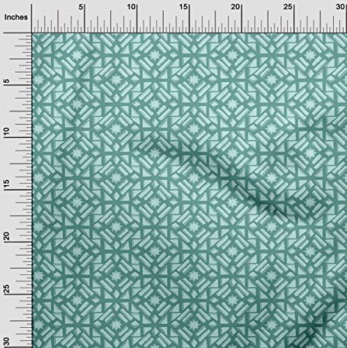 oneOone Georgette viscoză tesatura geometrice bloc imprimare tesatura de curte 42 Inch larg
