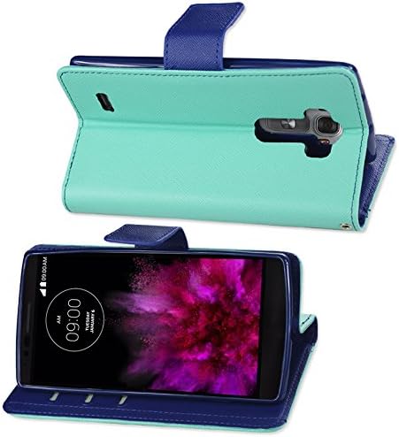Reiko Wireless Portofel/Folio & Card Holder Carcasă pentru LG G Flex 2 5 H950, H955, LS996 - Green