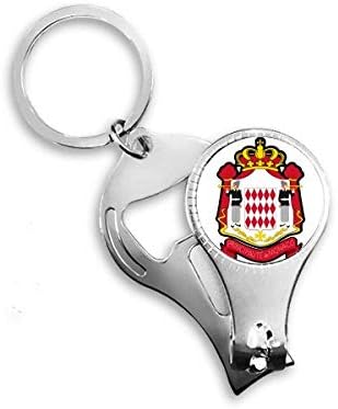 Principatul Monaco Emblem Național Nip Nipper Nipper Ring Key Lanț Deschizor de sticle Clipper