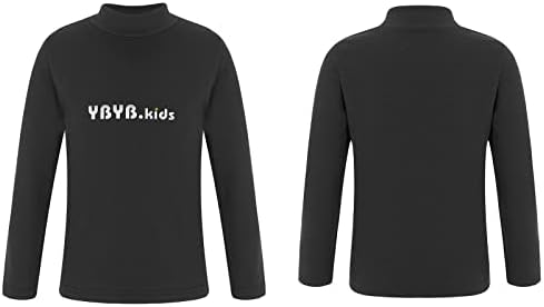 Kvysinly Unisex Fete Baieti Maneca Lunga Termice Topuri Turtleneck Scrisoare Imprimare Lenjerie T-Shirt Strat De Bază Tricouri