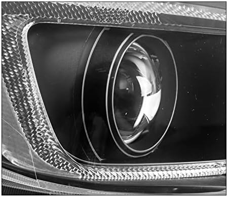 ZMAUTOPARTS halogen proiector faruri far negru w / 6.25 alb LED DRL lumina compatibil cu 2015-2020 Subaru WRX