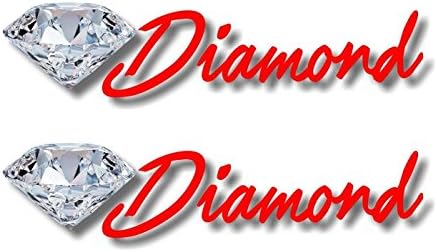 2 Diamant 9 & 34; Vinil Alb Autocolant Decalcomanii Skateboard Alpinism Aprovizionare Bijuterie Piatră Bling Autocolante