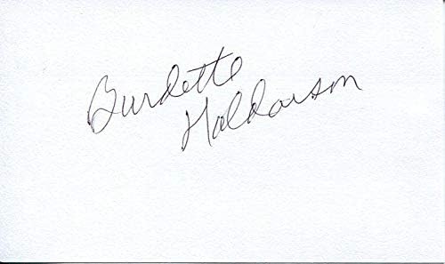 Burdette Haldorson Colorado Buffaloes Basketball Olympic Gold Basketball Semnat Autograf - baschet autografat la colegiu