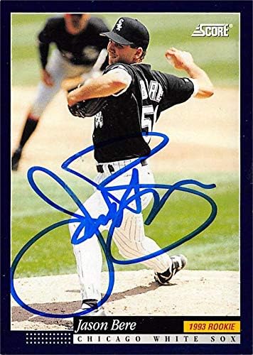 Autograph Warehouse 621661 Jason Bere Baseball Card de baseball - Chicago White Sox - 1994 Scor Rookie No.563