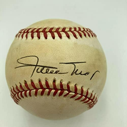 Willie Mays a semnat Vintage National Baseball Baseball PSA ADN COA - baseball -uri autografate