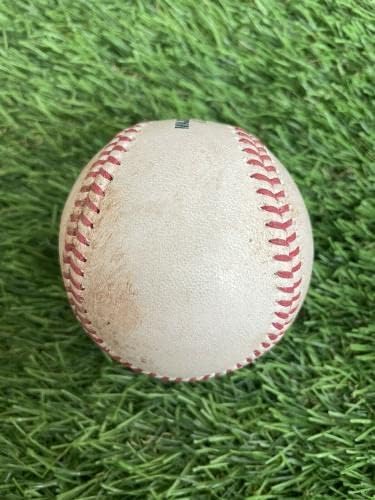Juan Soto Washington Nationals Game a folosit baseball 2021 RBI Double MLB Auth - Joc MLB a folosit baseball -uri