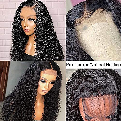 4x4 peruca din dantelă din dantelă profundă perucă de păr uman pentru peruci glueles, părul uman prelungit pentru femeile negre cu părul copilului neprocesat peruc