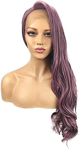 XZGDEN peruci par peruca Doamnelor fata Dantela sintetice parul lung cret peruca Violet breton lung peruca cap acoperi 26 inch