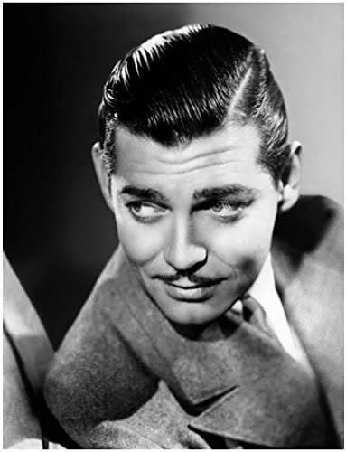Frumos Young Clark Gable Headshot - Fotografie / fotografie 8x10 - alb -negru