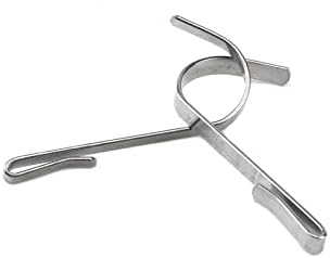 HNGSON 20pcs Oțel inoxidabil Cârlige cu umeraș în formă de S Silver Clip-On Clip-On pentru Hewelry, cheie, etichetă, DIY Crafts