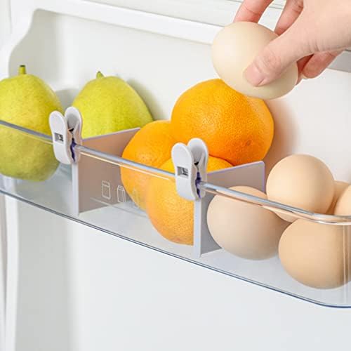 Separatoare de depozitare DOITOOL 16buc frigider Clip frigider ușă laterală clasificare Clip congelator cutie separator Pungi