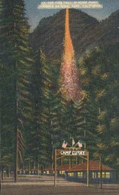 Parcul Național Yosemite, carte poștală din California