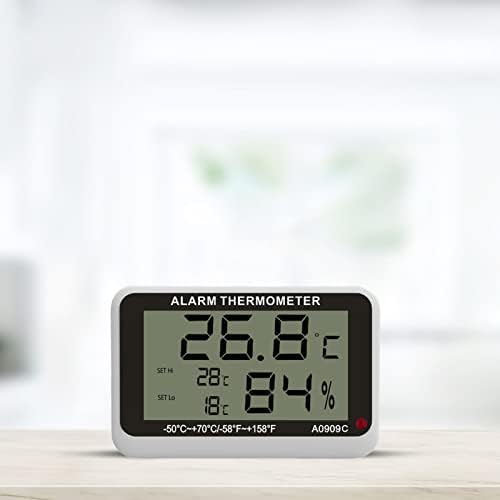 Termometru de umiditate termometru cu termometru de interior Hygrometru cu monitor de umiditate a temperaturii de alarmă Monitor de umiditate a temperaturii acasă Monitor de umiditate cu senzor
