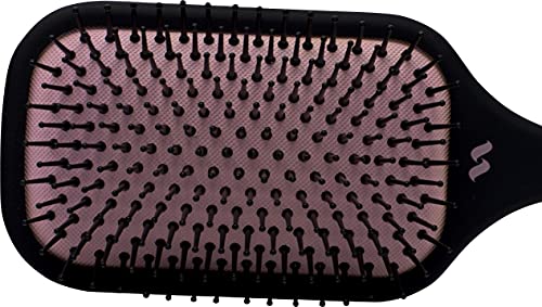 Sporternette Pink ion Fusion Paddle Patch 472 Bundle cu curățător de perie de păr