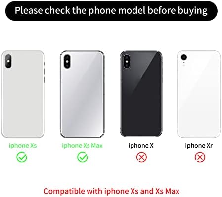 Zkfcwdb înlocuirea sticlei obiectivului din spate compatibil cu camera din spate iPhone Xs & iPhone Xs Max, cu Protector temperat