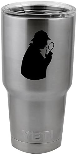 Îmi place Sherlock Holmes silueta vinil autocolant Decal pentru Yeti cana Cupa termos halbă de sticlă
