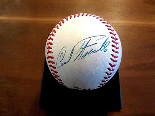 Carl Furillo 1955 WSC Brooklyn Dodgers Semnat auto Vintage Onl Baseball JSA LOA - Baseballs autografate