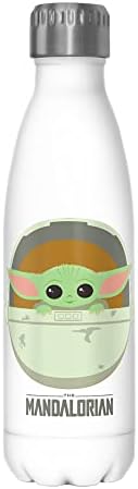 Star Wars Child Cute Bassinet 17 Oz Sticlă de apă din oțel inoxidabil, 17 uncii, multicolor