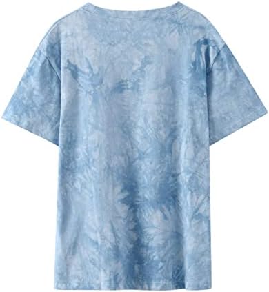 Cămăși și bluze pentru femei Nokmopo pentru femei casual 2023 Vintage Loose Fit Crave Soare Moon Print Cămașă cu mânecă scurtă