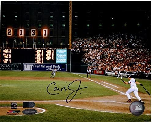 Cal Ripken Jr Semnat 8x10 AIV AA222515 2131 Joc la Bat Ironclad Holo - Fotografii MLB autografate
