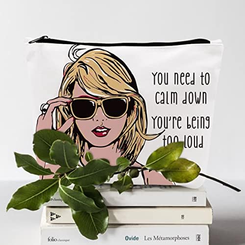 Taylor-Bag geantă de machiaj Geantă de toaletă de călătorie pentru femei iubitor de muzică cadou TS fani Versuri melodii cadou